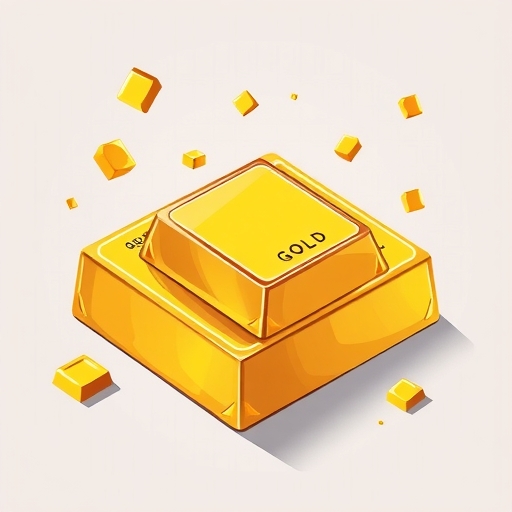 Illustration of gold bars