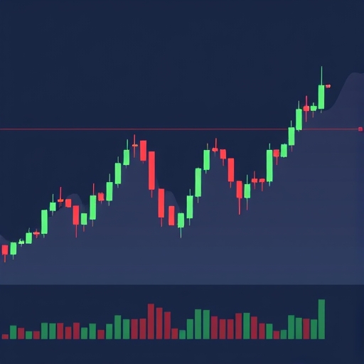 illustration of trading charts