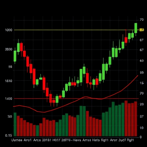 illustration of trading charts