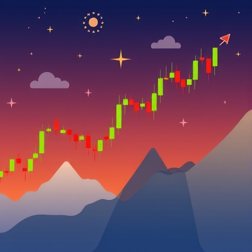 illustration of trading charts
