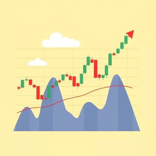 Illustration of trading charts