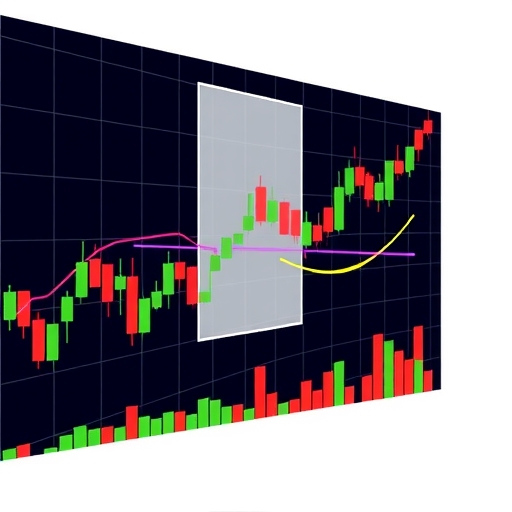 Illustration of trading charts