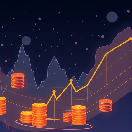 An illustration of the stock market.