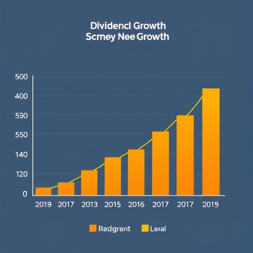 A chart of dividend growth.