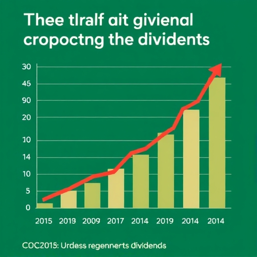 A chart of dividend growth.
