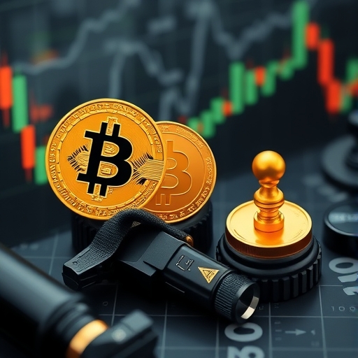 An abstract depiction of crypto trading strategies.