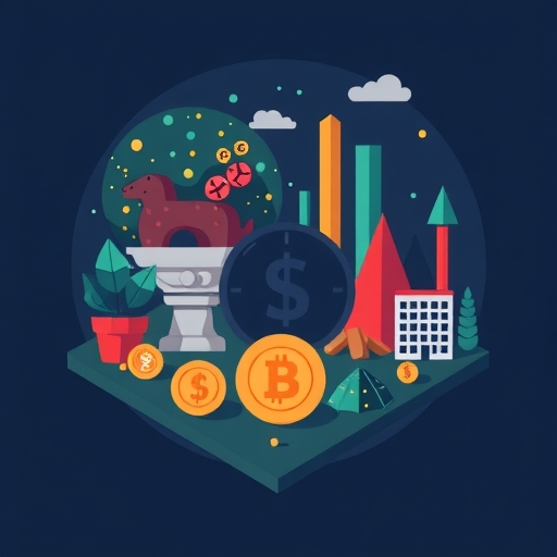 A conceptual image of a diversified investment strategy.