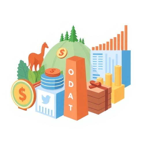 A visual representation of a diversified investment portfolio.