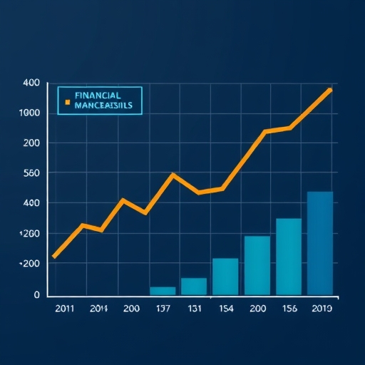 A financial graph illustration.