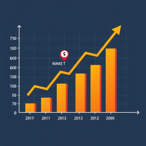A financial graph illustration.