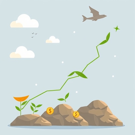 financial growth illustration