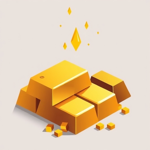 gold bars illustration