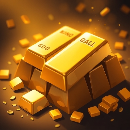 gold bars illustration