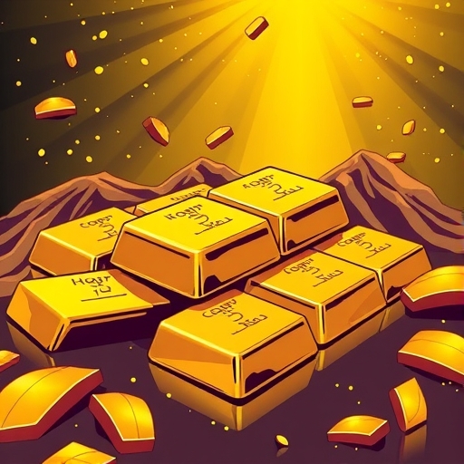 gold bars illustration