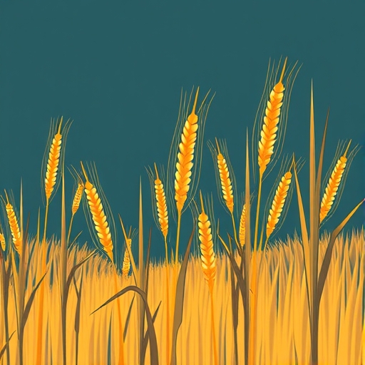 A grain field illustration.