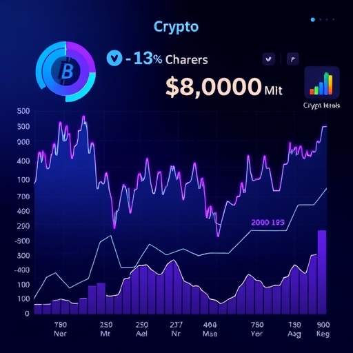 Illustration of crypto charts