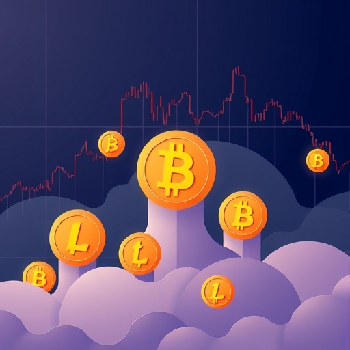 Illustration of crypto charts