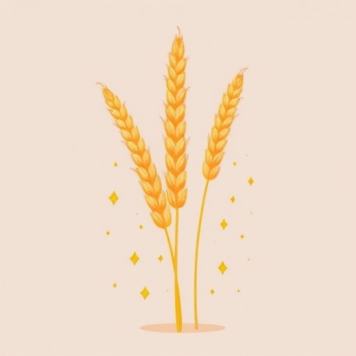 An illustration of grains.