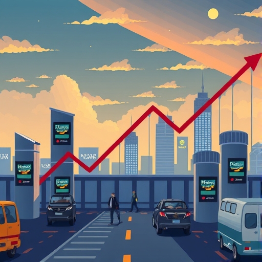 An illustration of market decline.