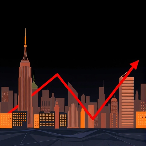 An illustration of market decline.
