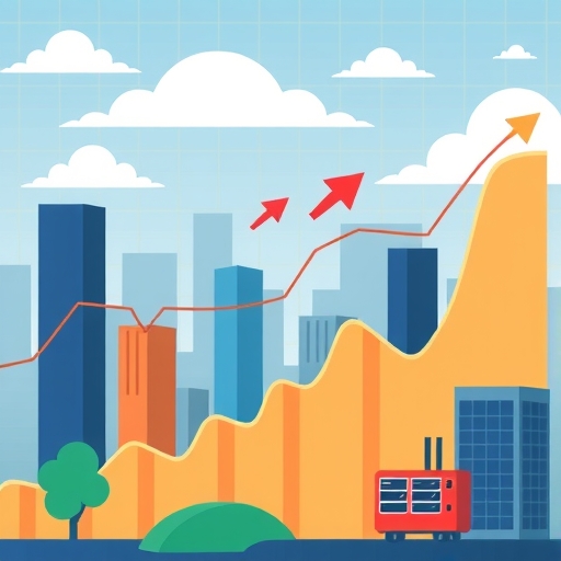 An illustration of market trends.