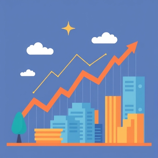An illustration of market trends.