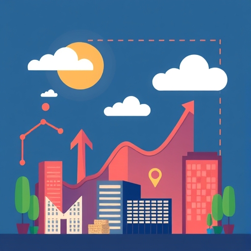An illustration of market trends.