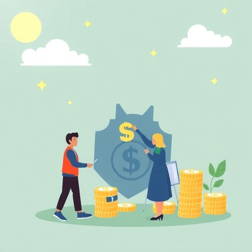 Illustration of safe investment.