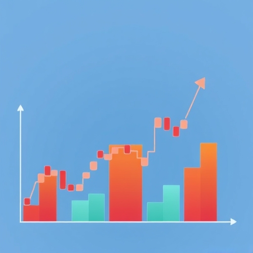 illustration of stock charts
