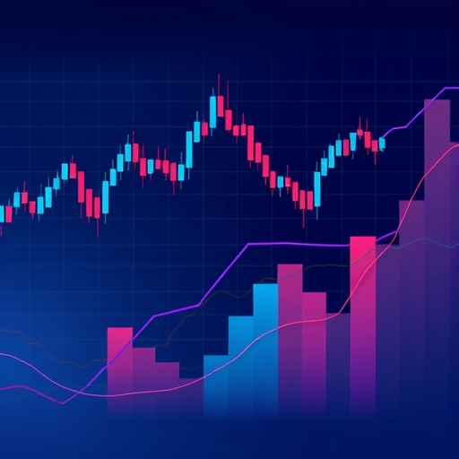 illustration of stock charts