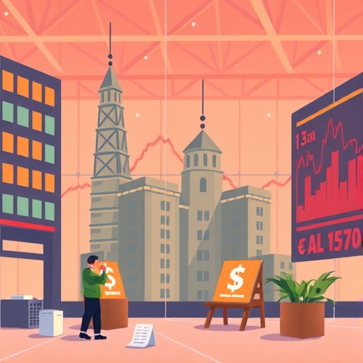 An illustration of the stock market.
