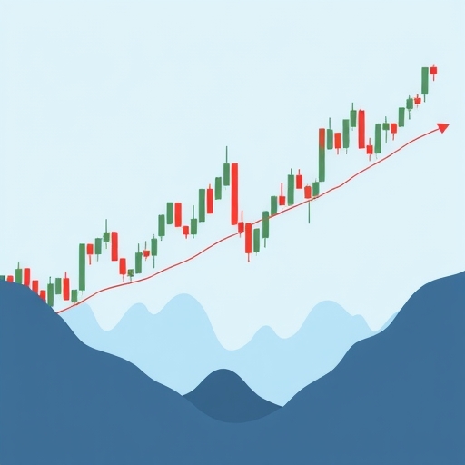 An illustration of trading charts.