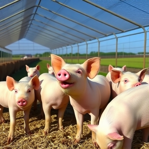 Pigs on a farm, representing lean hogs.