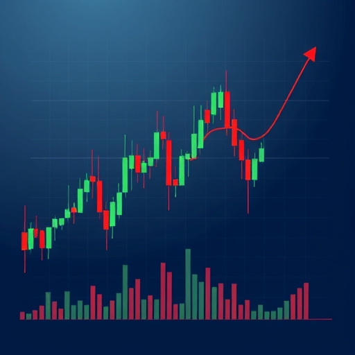 A trading chart illustration.