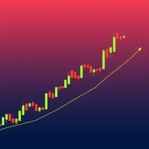 A trading chart illustration.
