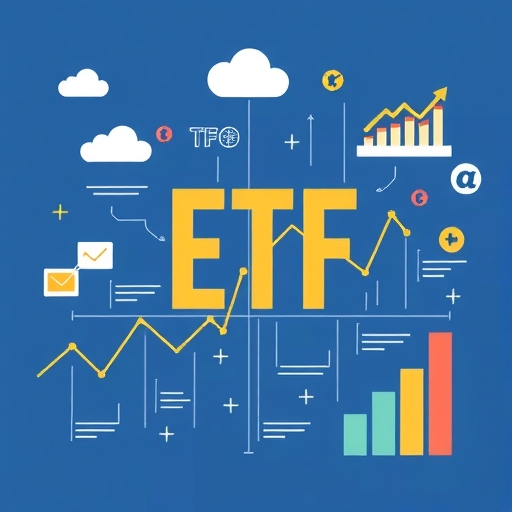 Illustration of ETF concept