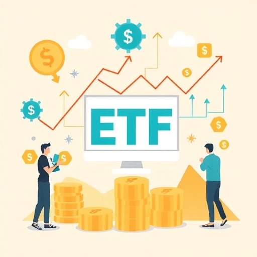 Illustration of ETF concept