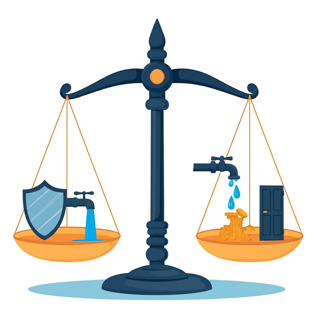 Balanced scale illustration showing capital preservation, liquidity, income, and ease of access as key benefits of Treasury ETFs in portfolio management