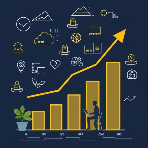Business growth concept.