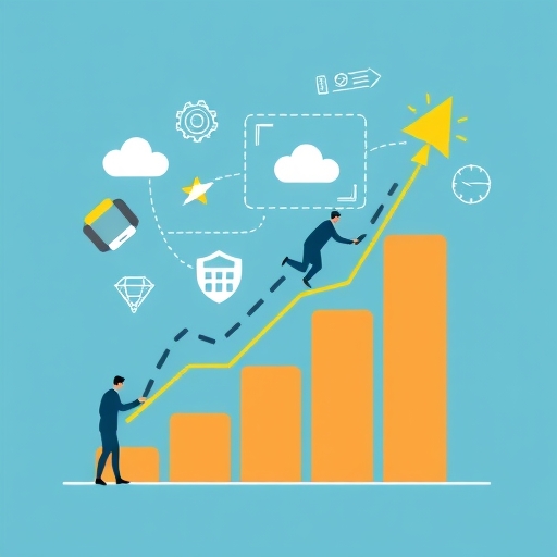 Business growth concept.