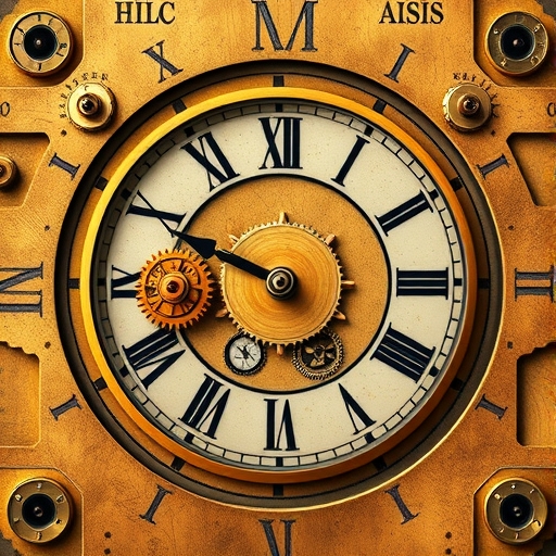 Clock with gears