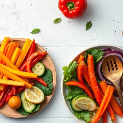 Colorful healthy meals
