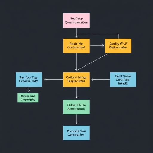 A communication flow chart