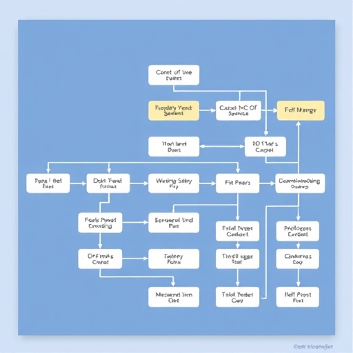 A communication flow chart