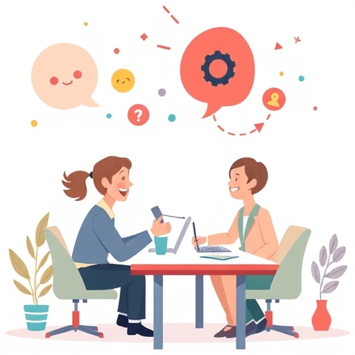 An illustration of communication skills.