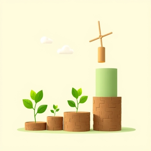 An illustration of eco-friendly investments.