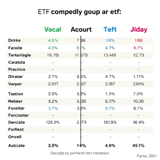 ETF comparison illustration