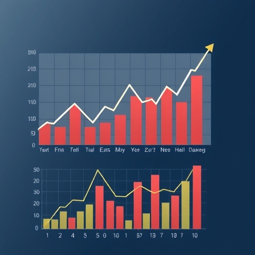 financial graphs illustration
