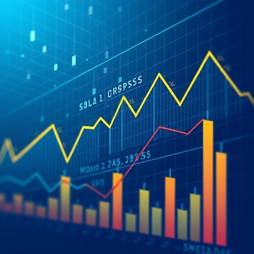 financial graphs illustration