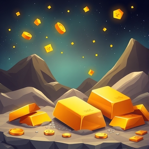gold bars illustration